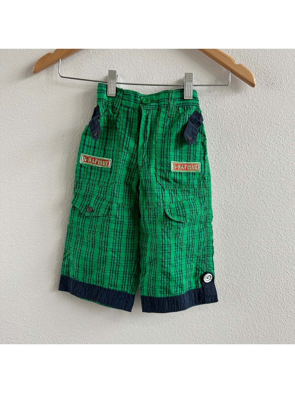 Vintage Boys Green Cargo Style
